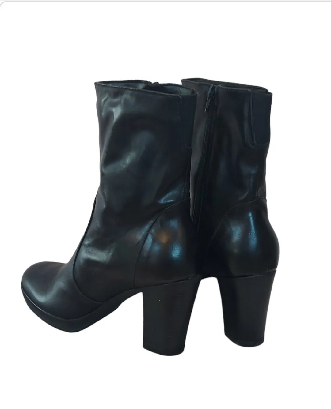 Real Leather Italian Ankle Boots with Fur Lining