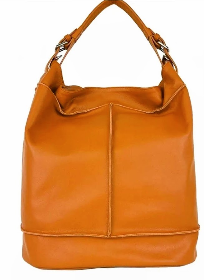 Genuine Sauvage Leather Shoulder Bag Made in Italy