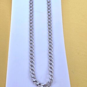 2.5mm 925 Sterling Silver Cuban Link Chain Necklace 18"