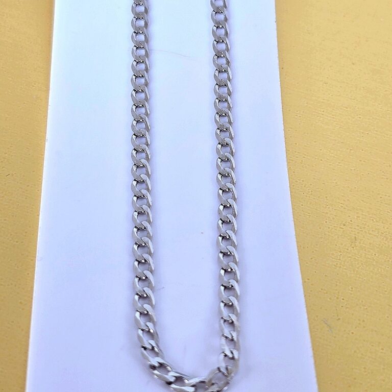 2.5mm 925 Sterling Silver Cuban Link Chain Necklace 18"