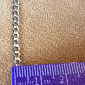 2.5mm 925 Sterling Silver Cuban Link Chain Necklace 18"