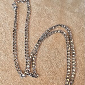 2.5mm 925 Sterling Silver Cuban Link Chain Necklace 18"