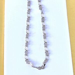 Italian 925 Sterling Silver 2mm Chain Necklace 18"(long)