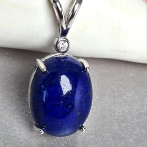 Natural Lapis Lazuli 925 Sterling Silver Pendant