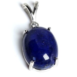 Natural Lapis Lazuli 925 Sterling Silver Pendant