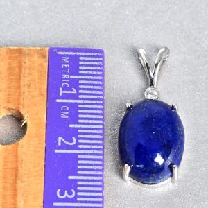 Natural Lapis Lazuli 925 Sterling Silver Pendant