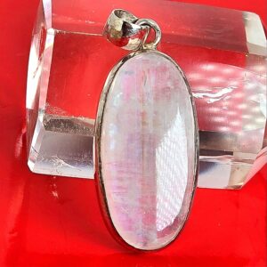 Massive 1.6x3.5cm Natural Moonstone 825 Sterling Silver Pendant